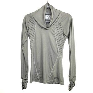 Orb Gray athletic long sleeve top